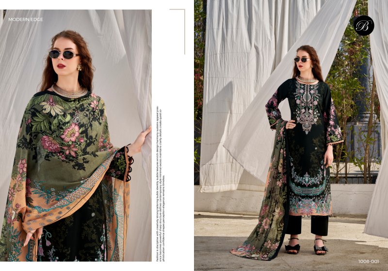 Naira Vol 157 By Belliza Cotton Printed Embroidery Dress Materials 